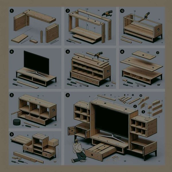 Comment fabriquer un meuble TV multifonctionnel avec des espaces de rangement cachés ?