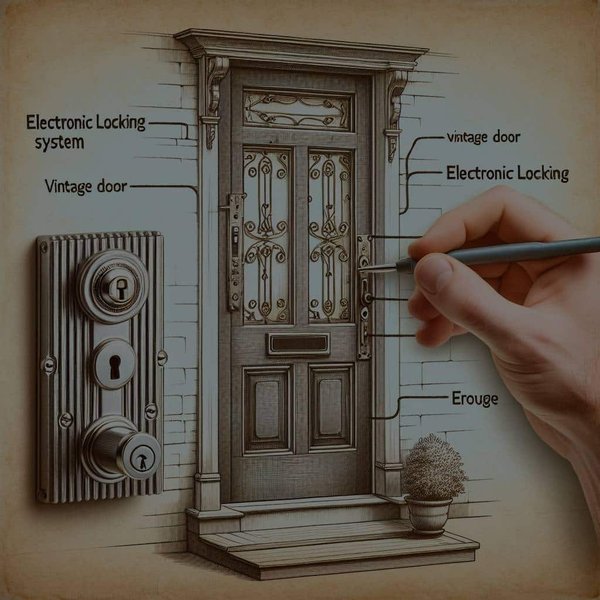 Comment choisir un système de verrouillage électronique compatible avec une porte d'entrée vintage ?