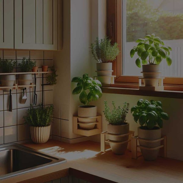Comment intégrer un espace pour les plantes aromatiques dans une petite cuisine ?