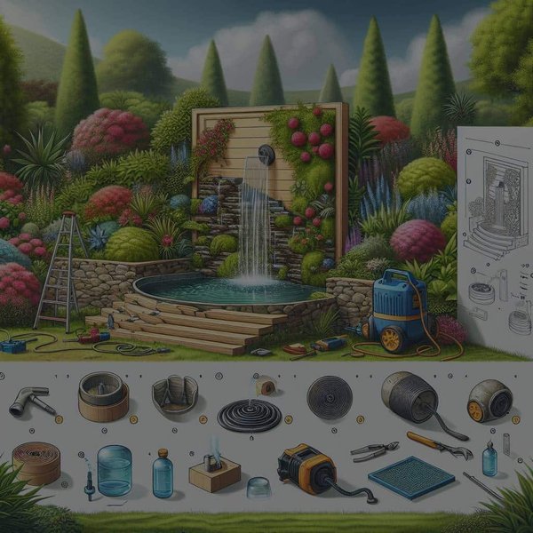 Comment créer un mur d'eau extérieur pour améliorer l'ambiance d'un jardin ?