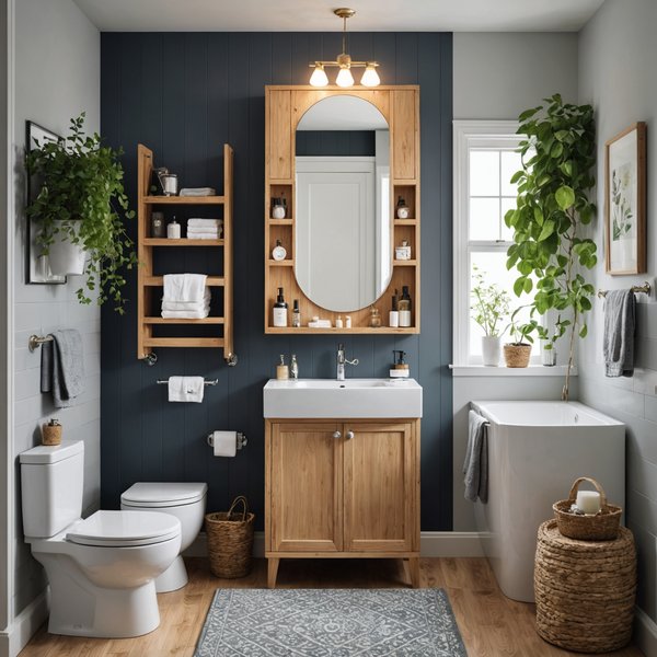 Décorer petite salle de bain appartement avec des solutions écolo